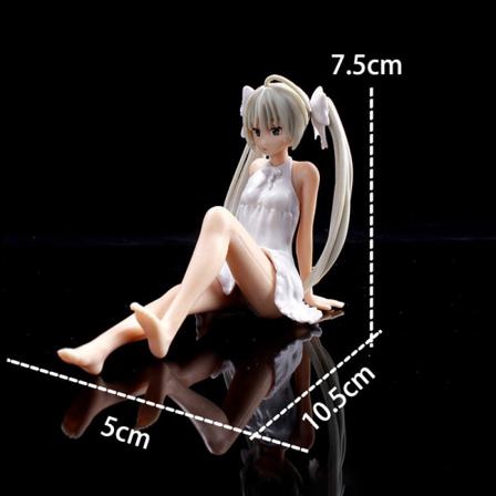 Yosuga no Sora PVC-toimintahahmo Anime-lelut Auton Koristeet White