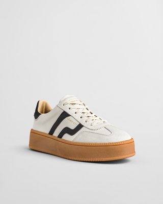 GANT - Cuzmani sneakers i semsket skinn til dame til dame white