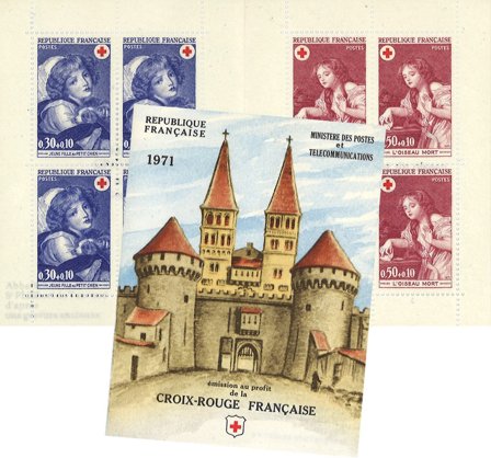 Frankrig 1971 - Røde Kors hæfte YT 2020 - Postfrisk