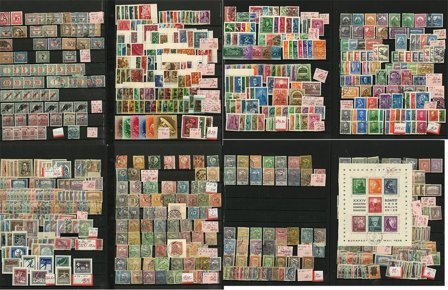 Ungarn - Samling på 10 store indstikskort