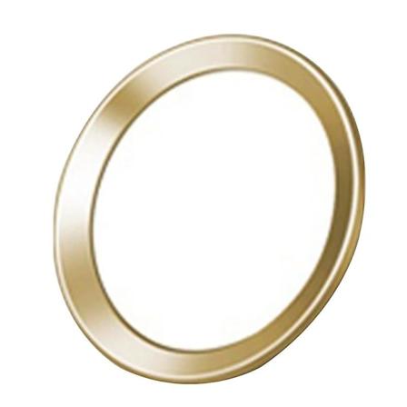 Knapp klistremerkebeskyttelse mote fargerik berøring id hjem knapp klistremerke kompatibel iphone 7/6s/6 jikaix White - Golden