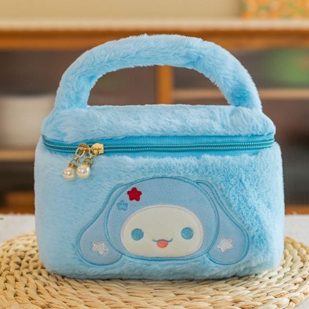 Kuromi Strawberry Bear Melody Cinnamoroll Anime Plysch sminkväskor