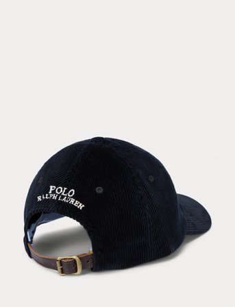 Polo Ralph Lauren Corduroy Ball Cap - Black - ONE SIZE