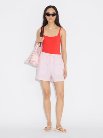 Holzweiler Loose Striped Shorts - Pink Mix - Women's - Small