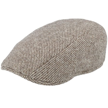 Stetson - Ruskea flatcap Lippis - Ivy Cap Undyed Virgin Wool Brown/Wool White Flat Cap @ Hatstore