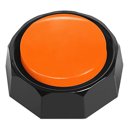 Opptakbar knapp, hundetreningsbuzzer - Spill inn og spill av din egen melding for å lære hundene dine stemmen hva de vil