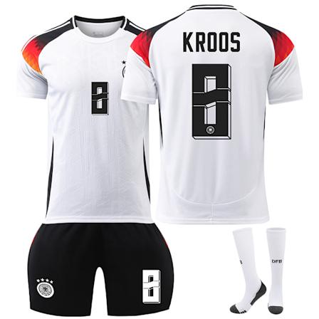UEFA Euro 2024 Tyskland Hjemme Børne Fodboldtrøje Kit Nr.8 KROOS 26