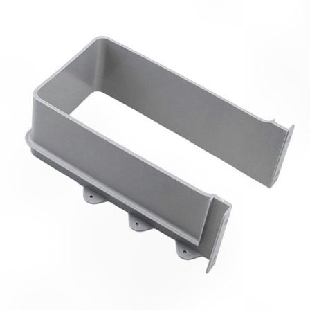 U-formet deksel for avløpsrør under vask med uttrekkbar skuff og beskyttelsesløsning med bunnkutt (Fww)