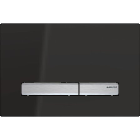 Geberit Sigma50 Spolplatta Svart, Badrum