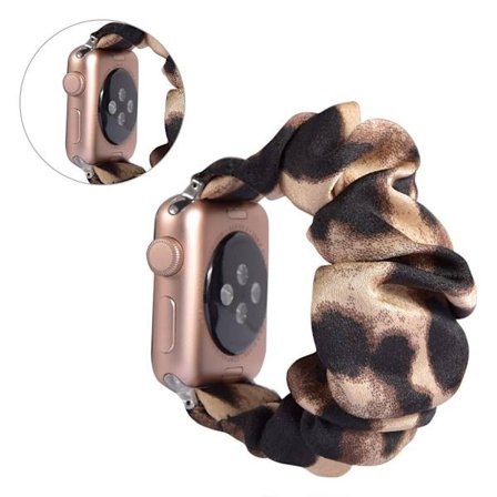 Apple Watch Series 5 40mm cool trasa mönster klockarmband - ljusbrun and svart Spots