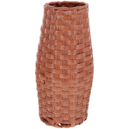 Kudottu kuivakukkamaljakko Koristeellinen maljakko Maalaismainen rottinkijäljitelmä kudottu maljakko