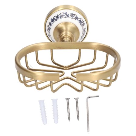 Sæbeholder Korg Hul Design Vandafvisende Rustfrit Stål Væghængt Antik Badværelse Sæbe Korg Sæbeholder Holder