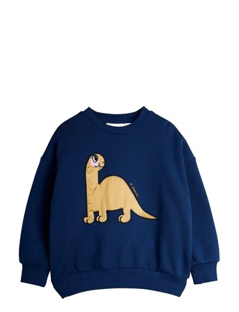 Mini Rodini Dino Application Sweatshirt - Navy - 128/134