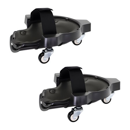 Knäskydd med hjul för golvarbete