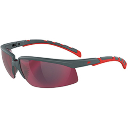 3M Solus 2000 Skyddsglasögon Grå/röd skalm, röd spegel, Personligt skydd