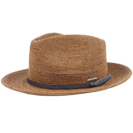 Stetson - Beige fedora Hatt - Raffia Crochet Hazel Straw Hat Fedora @ Hatstore