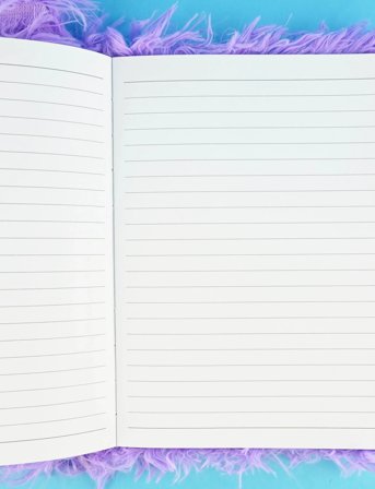 Robetoy Notebook Fluffy Purple Monster A5 - Purple - ONE SIZE