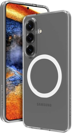 dbramante1928 Galaxy S26 - Greenland Pro Qi2 - Clear - Transparent skal med Qi2-magnet till Galaxy S26