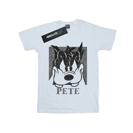 Disney herr Pete Cropped Head T-shirt XL vit