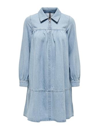 Onlmadden Ls Zip Dnm Dress Bj17335 Blue ONLY