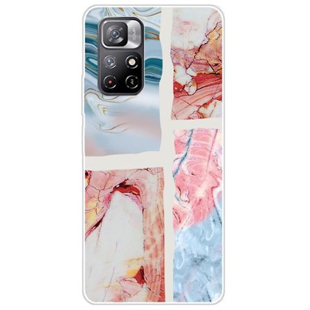 Marmormotiv Xiaomi Redmi Note 11 Pro Plus 5G skal - Vågig Marmorplatta