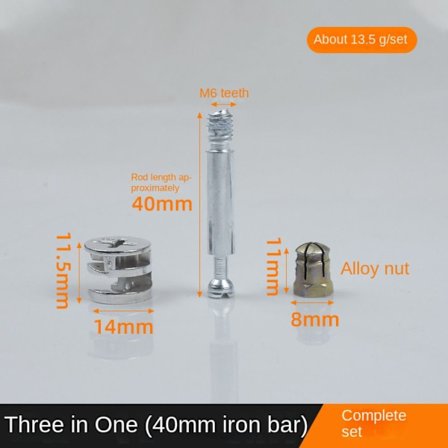 Möbelskruv Möbelkoppling 5 5