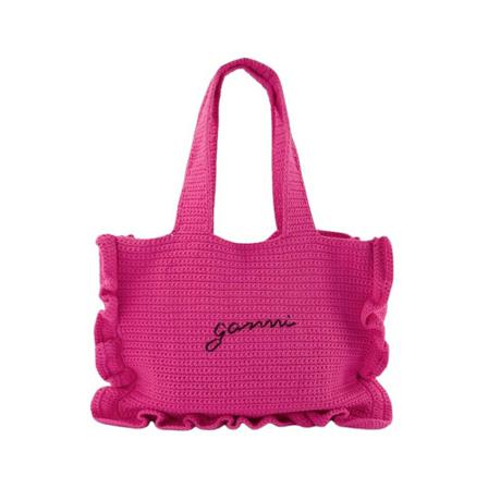 Ganni Handbags rosa, Dam Axelremsväskor, Dam, Storlek: ONE SIZE