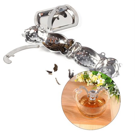 Sød rustfri stål løs teblad infuser kugle si filter diffuser urtekrydderi abe