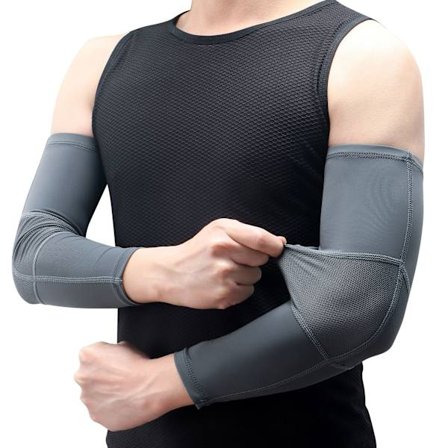 Unisex arm sleeves, 1 par sportärmar, cykelarmuvärmare, halkfria anti-UV löparmarmuffar, arm sleeves för alla utomhussporter, skydd