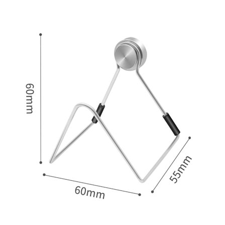 2-pakning magnetisk svampholder for vaskholder i rustfritt stål