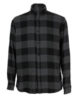 Flonel skjorte Mørke grå - Åshild