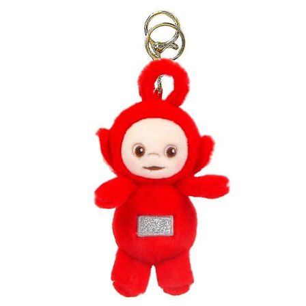 Teletubbies plysj nøkkelringer 10cm søte anime utstoppede dukker tegneserie nøkkelring ryggsekker anheng DB