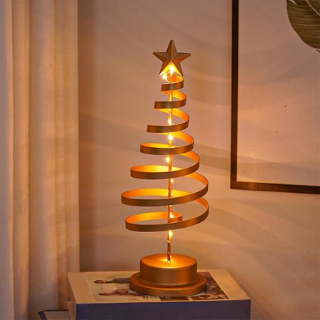 Julgransbordslampa Julgransbordslampa Batteridriven 30LED Ljus och säker varm guld sovrumstrappa ljus (Jul, varm vit)(Guld)