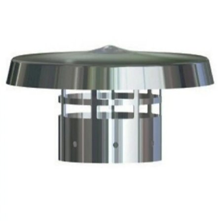 Cappello cinese per scarico fumi caldaia a condensazione diam. 80 mm. inox