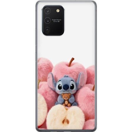 Kompatibelt Mobildeksel til Samsung Samsung Galaxy S10 Lite Fargerikt kollasj med futuristiske jente grupp karakterer, hjerter og glitter i moderne po