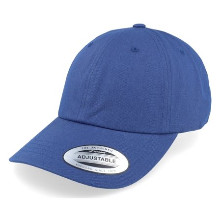 Yupoong - Blå unconstructed Keps - Seablue Low Profile Cotton Twill Dad Cap @ Hatstore