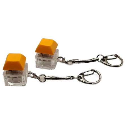 Keyboard Clicker med LED-lys Tastatur Fidget Toys ORANSJE