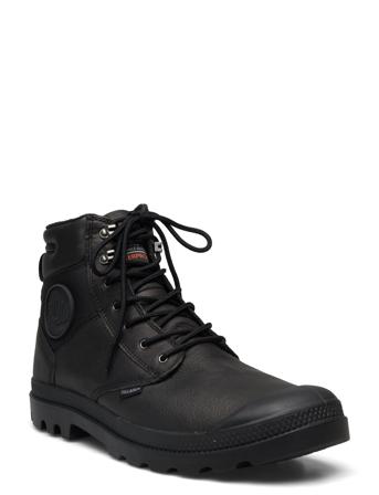 Pampa Shield Wp+ Lth Shoes Boots Ankle Boots Ankle Boots Flat Heel Black Palladium