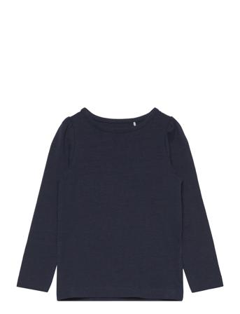 Nmfviline Ls Slim Top Tops T-shirts Long-sleeved T-shirts Navy Name It