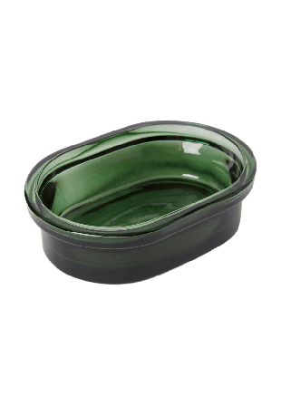 Åhléns Home Tvålfat i glas Badrumstillbehör Grön ONESIZE