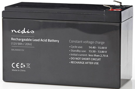 Nedis Lyijyhappoakku 12V 7,2Ah
