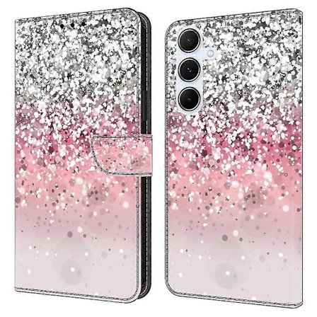 Samsung Galaxy A36 5G/A56 5G -kotelo magneettilukolla, 3D-kuvioitu nahkalompakko puhelinkotelo