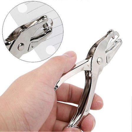 3 stk. hulltang i rustfritt stål 3 mm enkelthulls håndpapirbillettang