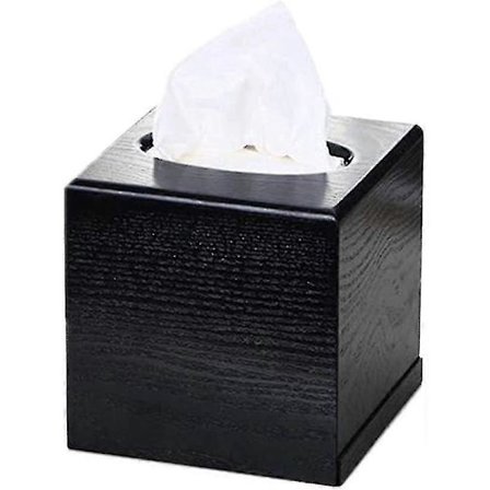 Servettlåda, fyrkantig servettlåda i trä för restaurang, servettlåda för bil