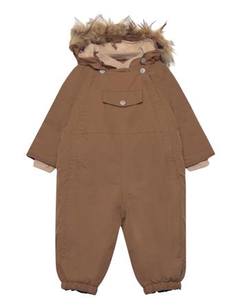 Wisti Fleece Lined Snowsuit Fake Fur. Grs Brown Mini A Ture