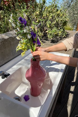 NA-KD Home - Formet vase - Stue - Rosa - One Size