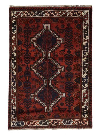 Handgeknüpft Orientalischer Shiraz Teppich 108X156