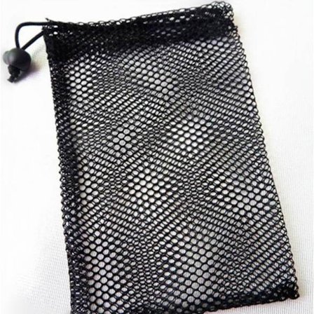 10 stk. akvariefilterpose, nylonnetpose med snøre, fiskeakvarienetposesokker kompatible med akvarium og pool og have, 15 x 20 cm (sort)