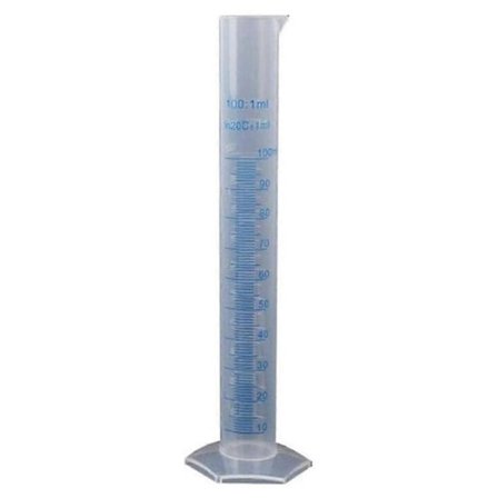 Målecylinder Plast Gradueret Rør Værktøj Til Laboratorium (100ml)