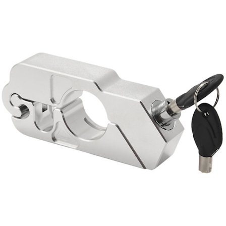 Motorsykkel bremselås motorsykkel styrehåndtak gassgrep lås for sykkel scooter moped Atv Silve